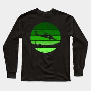 UH 60 Blackhawk sunset Long Sleeve T-Shirt